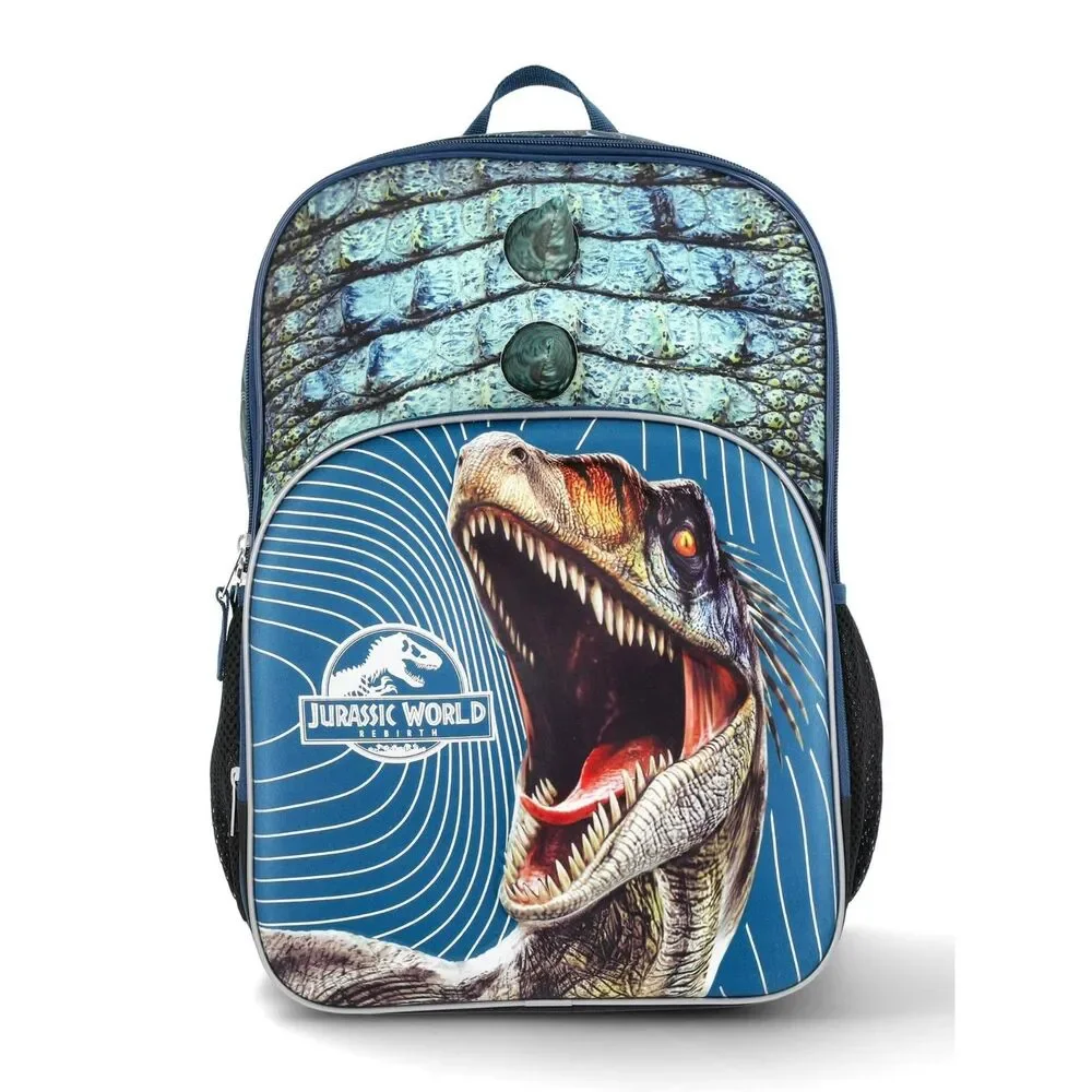 Universal Jurassic World Roar Some 17in TRex Graphic Backpack with 3D Cone Spike